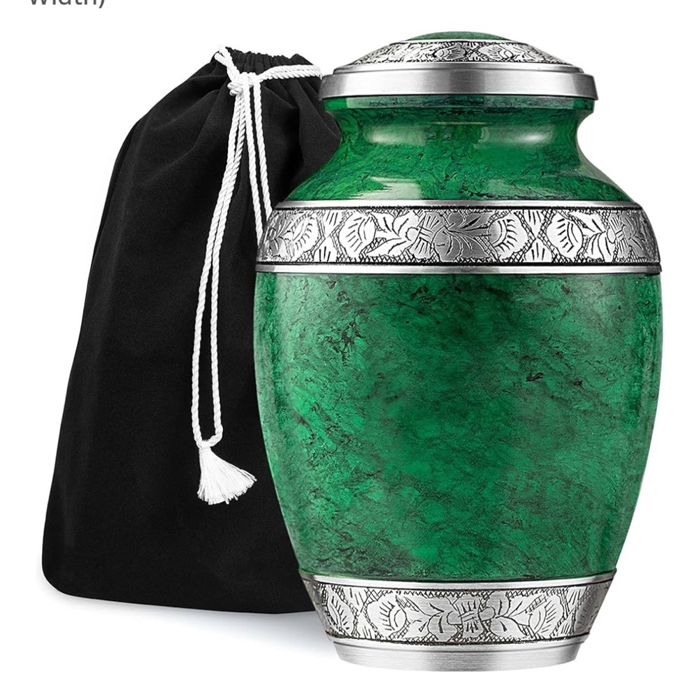 Generation Love Green and Silver Vase
